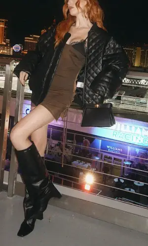 Meredith Duxbury wearing Coperni boots