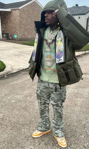 Sauce Walka wearing PRPS jeans