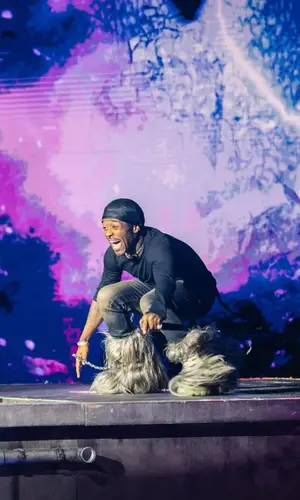 Lil Uzi Vert wearing Rick Owens boots