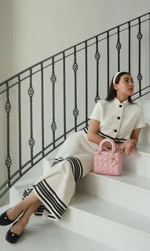 Kimberley Woltemas wearing Dior bag
