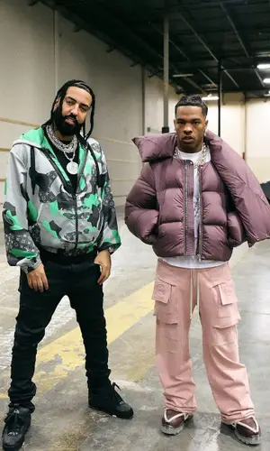 French Montana’s Outfit in Louis Vuitton Jacket & Amiri Jeans (2023)