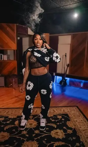 Asian Doll’s Outfit in Denim Tears Hoodie & Jordan Sneakers (2023)