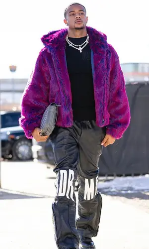 Patrick Surtain II wearing Who Decides War pants