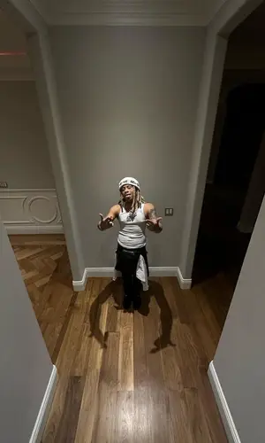 Trippie Redd wearing Chrome Hearts hat