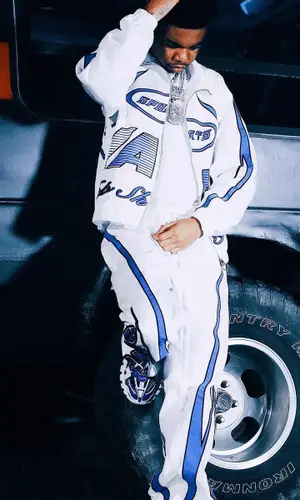 Lil Poppa’s Outfit in Vale Forever Jacket & Balenciaga Sneakers (2023)