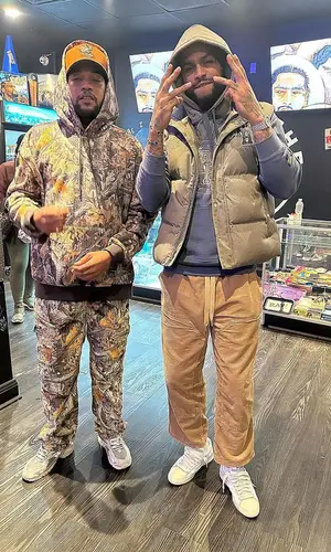Dave East’s Outfit in Puma Jacket & Rhude (2023)