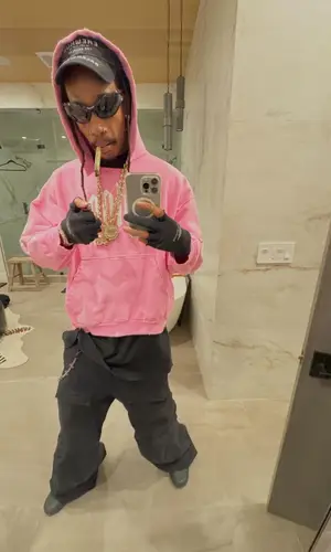 Wiz Khalifa wearing Balenciaga sandal