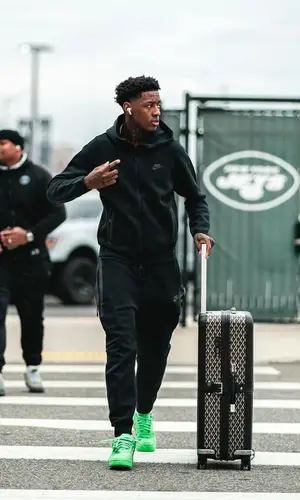 Sauce Gardner wearing Nike sneakers
