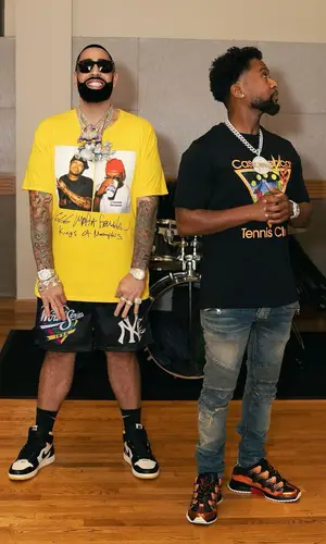Big Trill wearing Nike sock