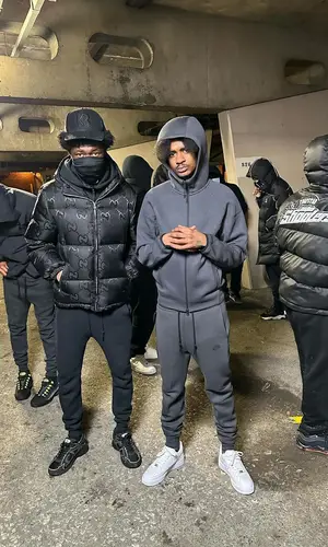 BandoKay wearing Nike hoody