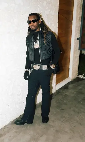 Offset wearing Balenciaga sweater