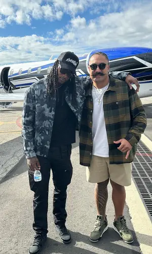 Davante Adams wearing Nike sneakers