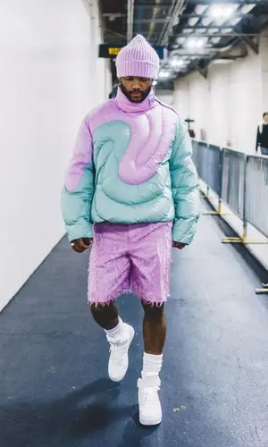 Kyler Murray wearing Louis Vuitton sneakers