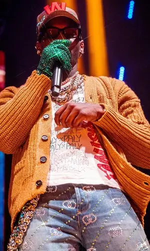 Offset wearing Walter van Beirendonck cap
