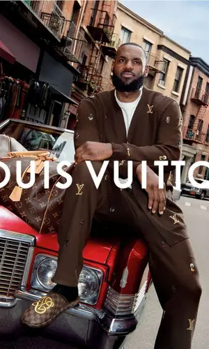 LeBron James wearing Louis Vuitton trousers