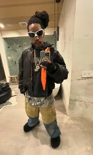 Wiz Khalifa wearing Balenciaga sandal