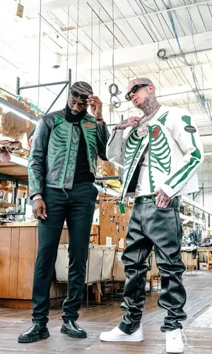 Millyz wearing Vanson Leathers jacket