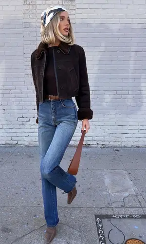 Elsa Hosk wearing Helsa Studio belt