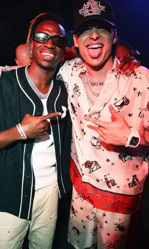 Peso Pluma’s Outfit in Fendi Shirt, Richard Mille Watch & Amiri Cap (2024)
