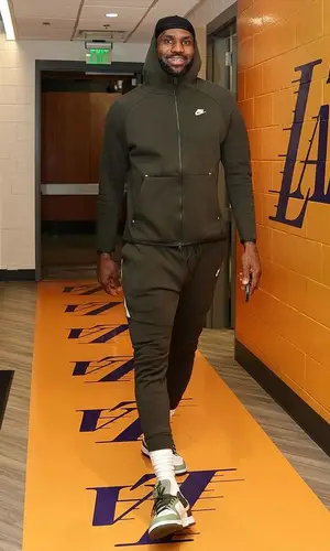 LeBron James wearing Nike hoody