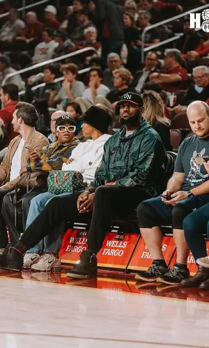 LeBron James wearing Uninterrupted cap