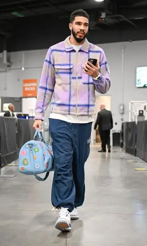 Jayson Tatum’s Outfit in Pleasures Jacket & Jordan Sneakers (2024)