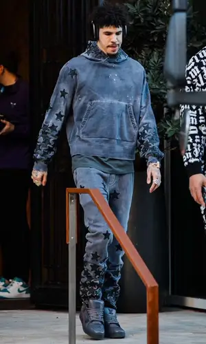 LaMelo Ball’s Outfit in Amiri Hoodie, Apple & Chemist (2024)