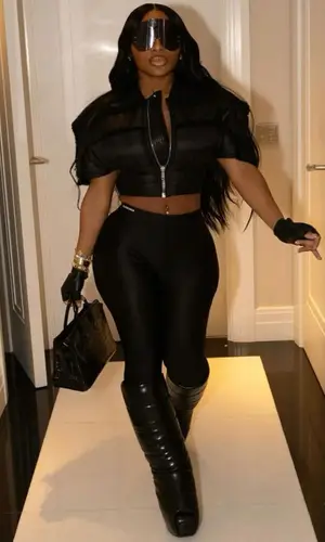 Jayda Wayda’s Outfit in Rick Owens Jacket, Hermes Bag & The Attico Eyewear (2024)