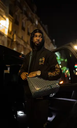 Key Glock wearing Chrome Hearts hoody