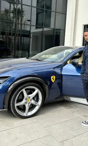 Cristiano Ronaldo wearing Gucci pants