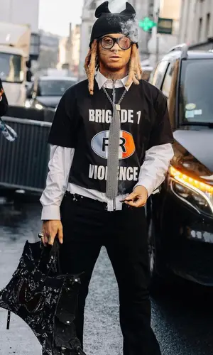 Trippie Redd wearing Aslan World other