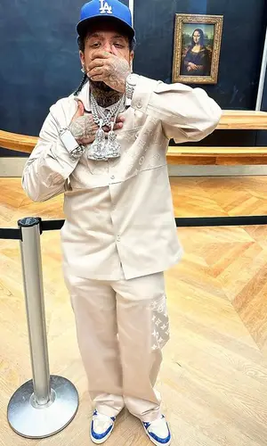 Westside Gunn’s Outfit in Louis Vuitton Shirt & New Era Cap (2024)
