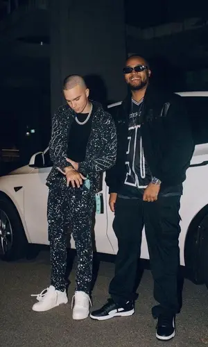 Voyage wearing Off-White jacket