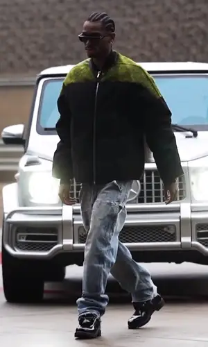 Shai’s Outfit in Rick Owens Jacket, Jimmy Choo Boots & Chanel Bag (2024)