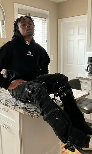 Devstacks wearing Corrupt Kid jeans