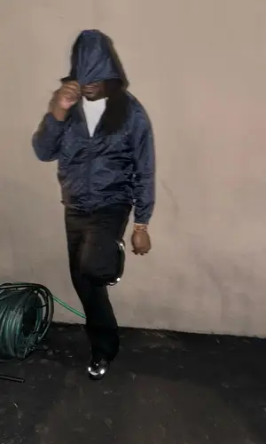 Lucki wearing Louis Vuitton jacket