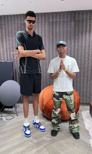 Victor Wembanyama’s Outfit in Nocta T-Shirt, Supreme Sneakers & Nike (2024)