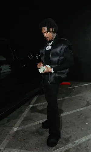 Hunxho wearing Rick Owens pants