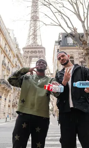 KSI wearing Umbro t-shirt
