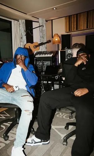 J1mulla wearing Amiri jeans