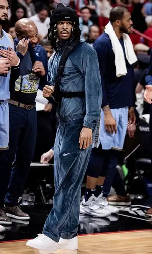 Ja Morant’s Outfit in Nocta Jacket & Nike Hat (2024)