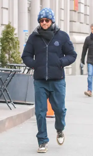Bradley Cooper wearing Moncler jacket
