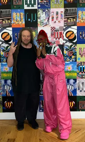 Tierra Whack wearing BeEyeConic jacket