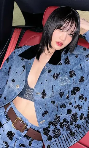 Minnie wearing Miu Miu jacket