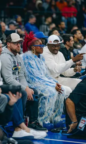 Tierra Whack wearing Adidas jacket