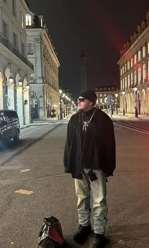 Yeat wearing Prada eyewear
