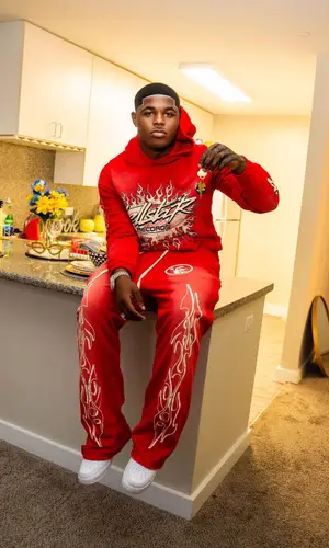 D Sturdy wearing Hellstar hoody