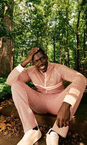 Foggieraw wearing Sergio Tacchini pants