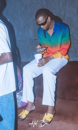 Yhemolee wearing Hermes sandal