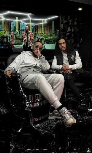 Lacrim wearing Under Armour hoody